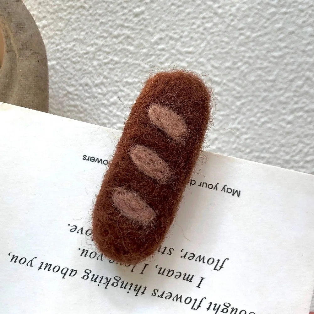 ورأى الصوف الكرتون الخبز الفرنسي مشبك شعر الإبداعية لطيف الزبيب نخب دبوس بريتزل الحلو الأناناس كعكة بروش الشارع الشهير