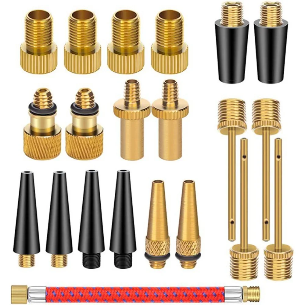 

Air Nozzle Bicycle Valves Adapter Inflator Tool Inflatable Device Presta Schrader Valve Pump Needle No Leakage