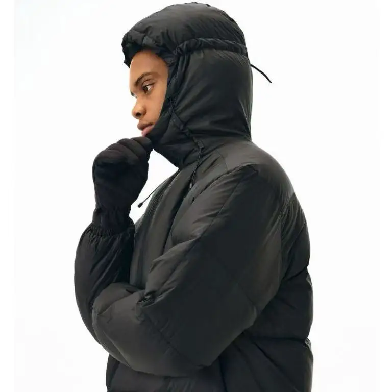 معطف شتوي جديد لعام 2025 من القطن بقلنسوة للرجال والنساء بلون سادة قصير فضفاض مناسب ملابس خارجية غير رسمية سترة دافئة وسميكة للرجال #5