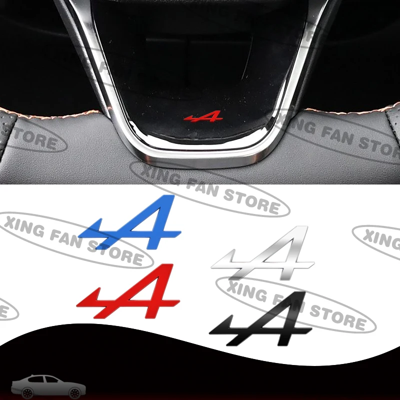 Alpine A Metal Emblema Volante Do Carro Emblema Adesivo Decalque Para A290 A390 Twingo Kangoo Espace Megane Clio Austrália Acessórios