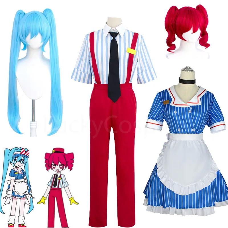 Mesmerizer Kasane Teto Cosplay Costume hommes femmeChuya Nakahara jeu de rôle Costume Kasane Teto perruque Halloween carnaval fête ensemble complet