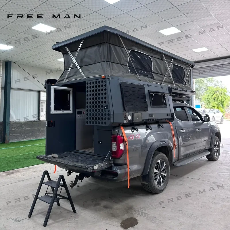 Soft Side Pop up Tent Truck Camper Travel Trailer Pick up Truck RV off Road Campers for Maxus T90