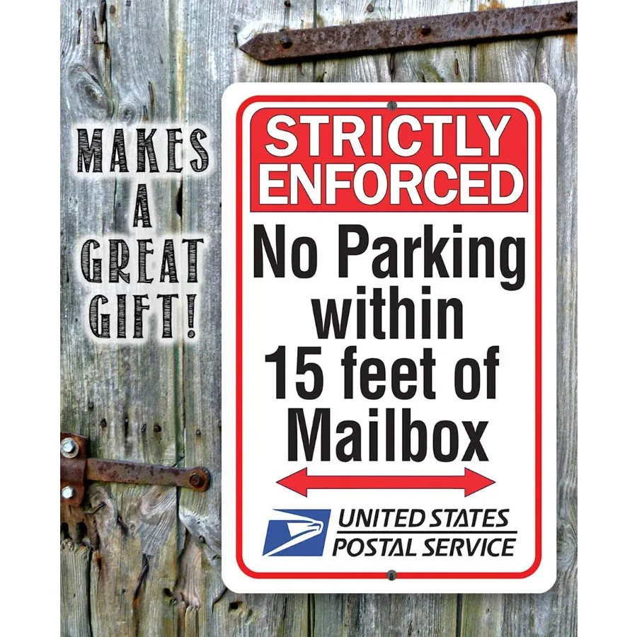 لا تحجب علامة صندوق البريد لإشعار التسليم على حزمة التسليم وصندوق التسليم، تعليمات واضحة لوقوف السيارات والتسليم في الهواء الطلق Si