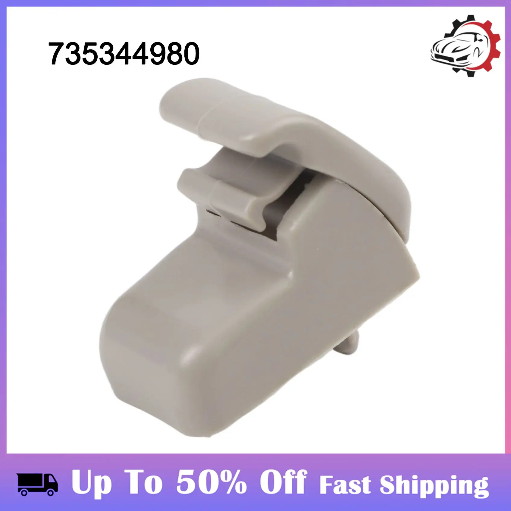 

1Pcs Gray Sun Visor Holder Mount 735344980 Replacement For Fiat For Alfa Romeo 147 Sun Visor Bracket Car Accessories