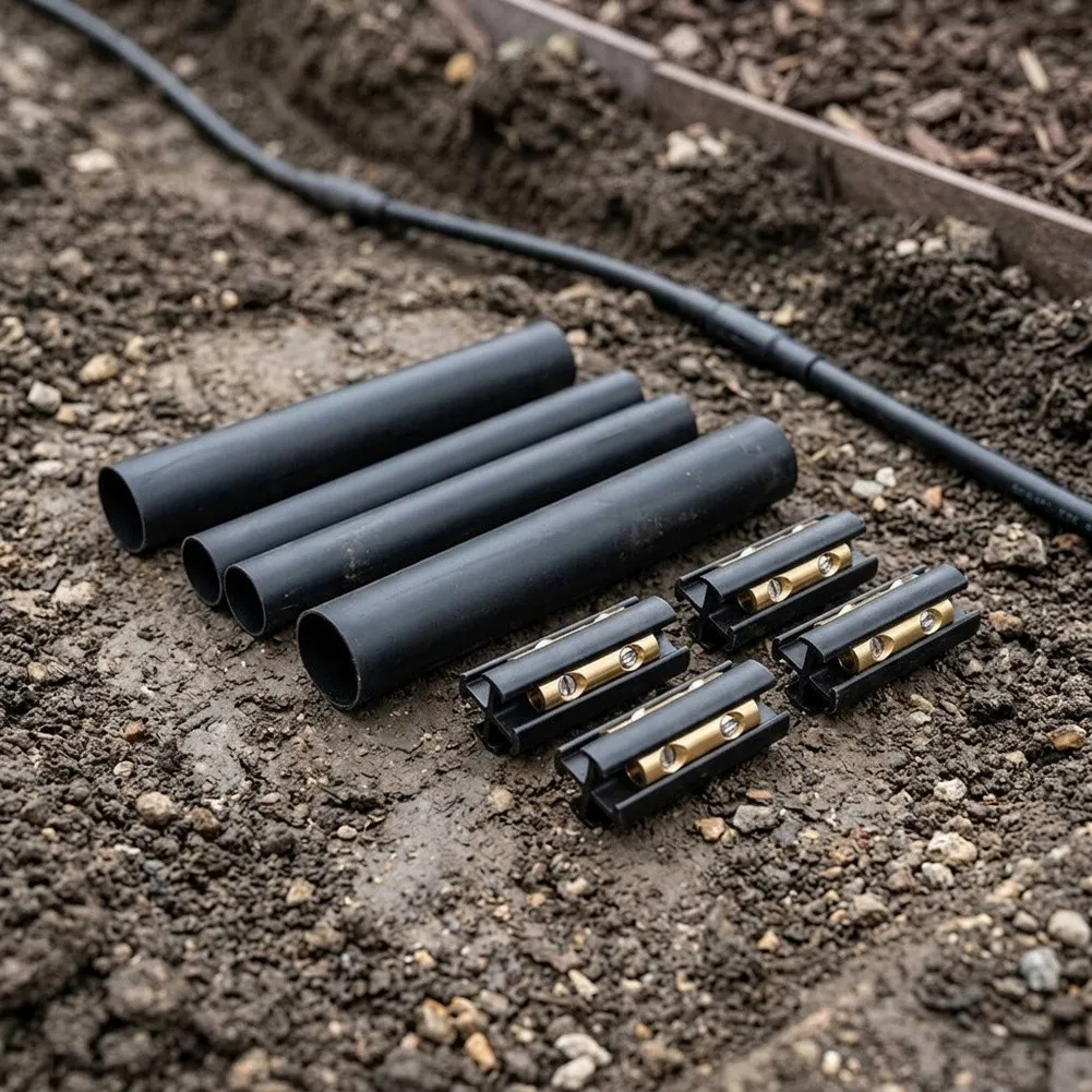 3/4sets 250V 60A Underground Wire for splice for Kit For Wiring Projects Connector Kit Direct-Buried Cable Connectors For 14/3