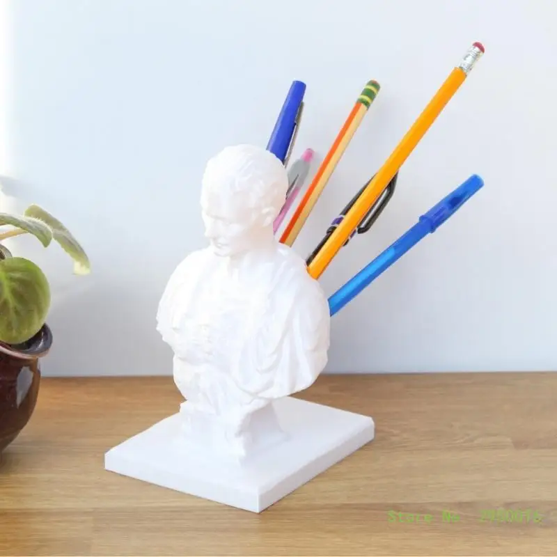 

Pen Holder Julius Caesar Desk Marker Holder Pen Storage Box Pencil Holder School Office Supplies for Students