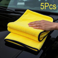 5Pcs Car Wash Towels Car Washing and Drying Cloth Towel Microfiber Extra Soft Car Cleaning Towel Accessories 30x30cm 30x60cm