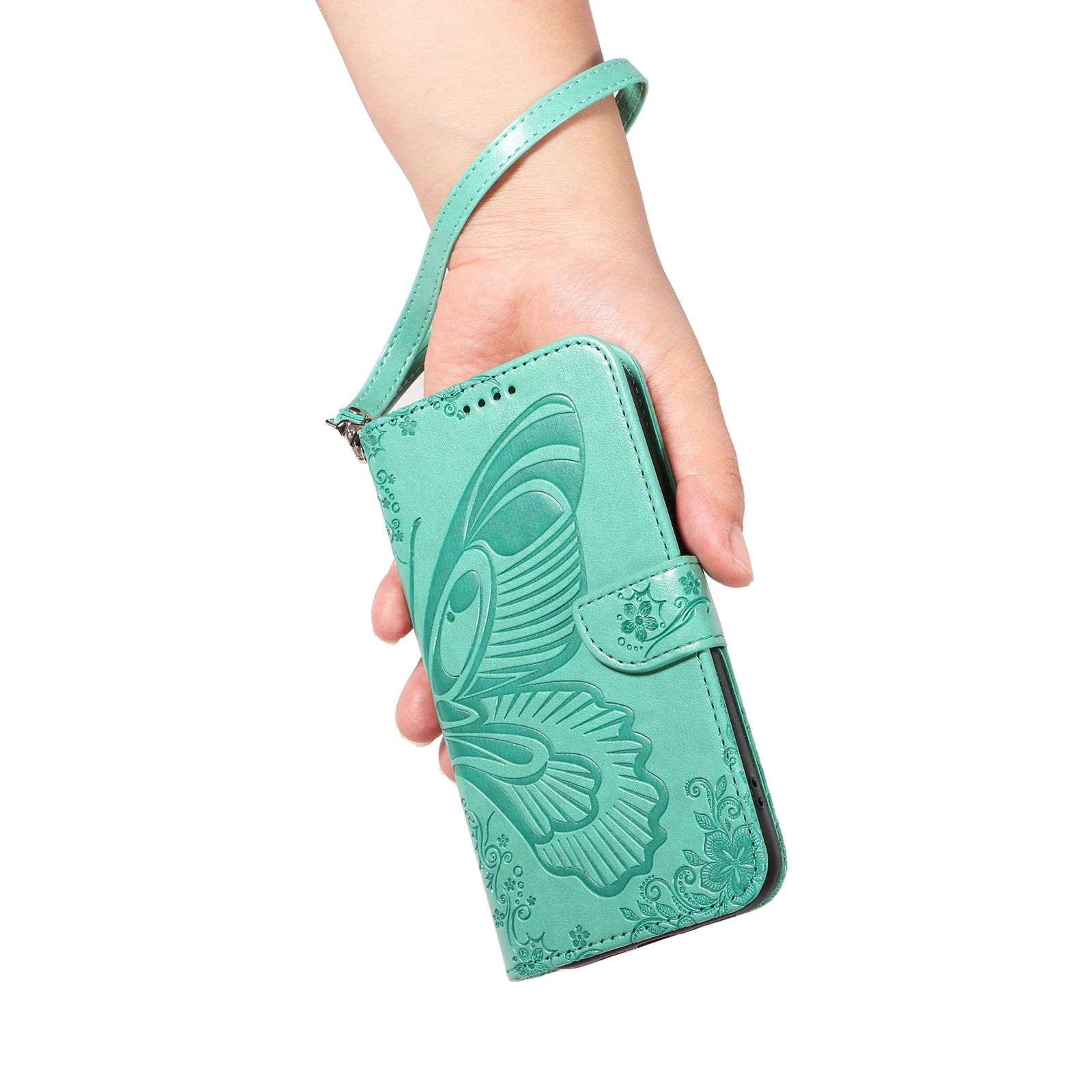 Luxury Leather Wrist Strap Case For Sony Xperia 10 VI Butterfly Pattern Flip Cover For Xperia 5 V 1 IV Xperia10VI  Xperia1V Capa image 6