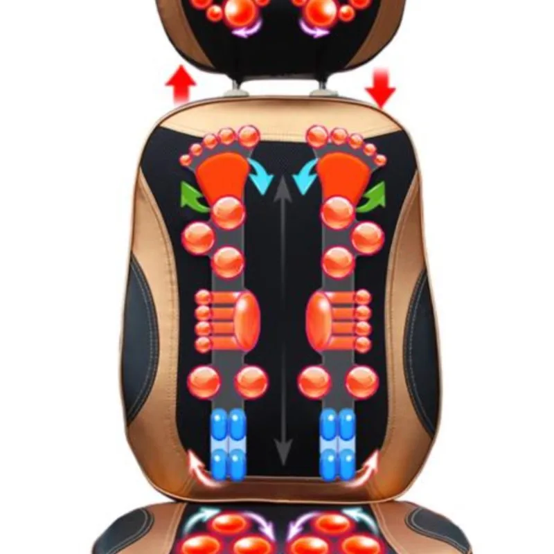 

Массаж шиацу всего тела Kussen Nek Taille Terug Hip, большой размер, электрический массажный коврик, массажный стул