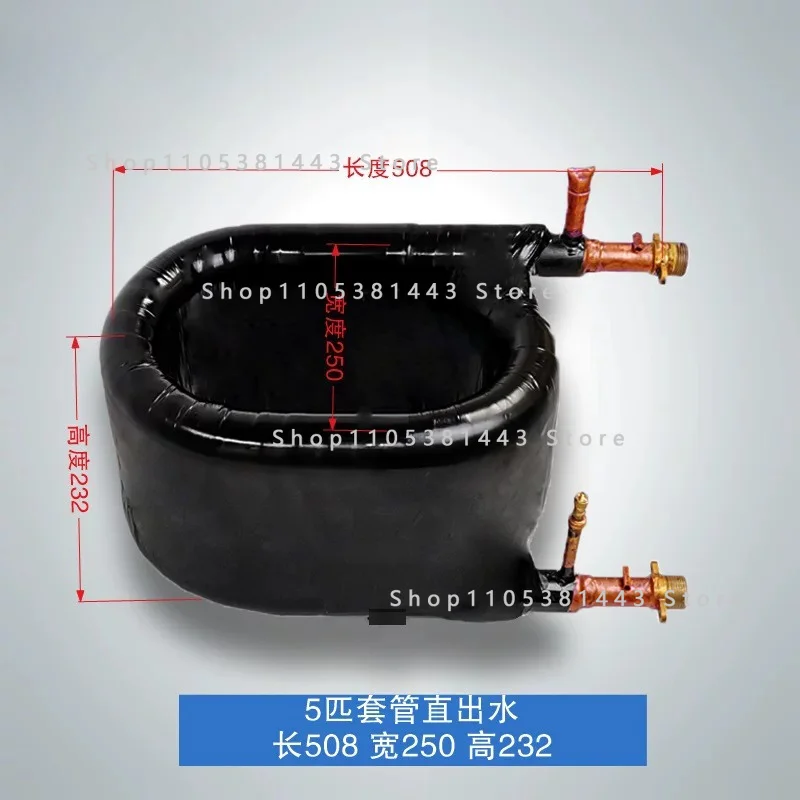 Heat Pump Condenser Evaporator Tubular Heat Exchanger Copper Tube 5HP A Type Coaxial Heat Exchanger Air Conditioning Evaporator