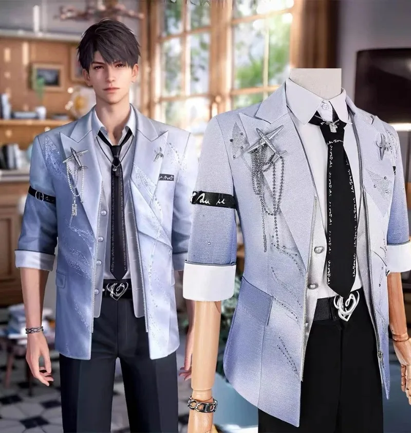 

Love and Deepspace Caleb Birthday Clothes Cosplay Costume Cos Game Anime Party Uniform Hallowen Play Role Clothes Clothing