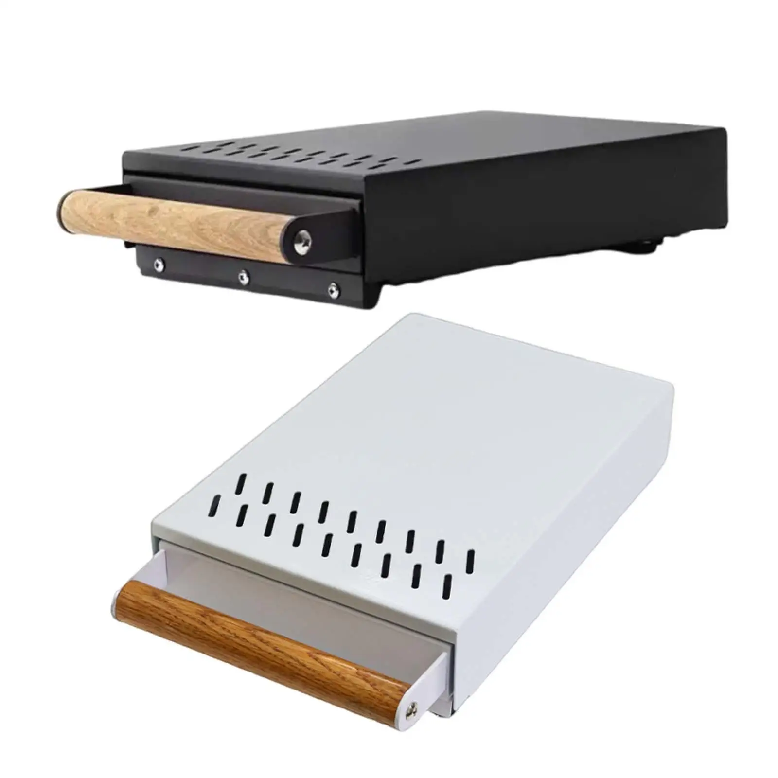 Espresso Coffee Knock Box Drawer Coffee Ground Container Machine Accessories with Removable Bar for Cafe Bar Household