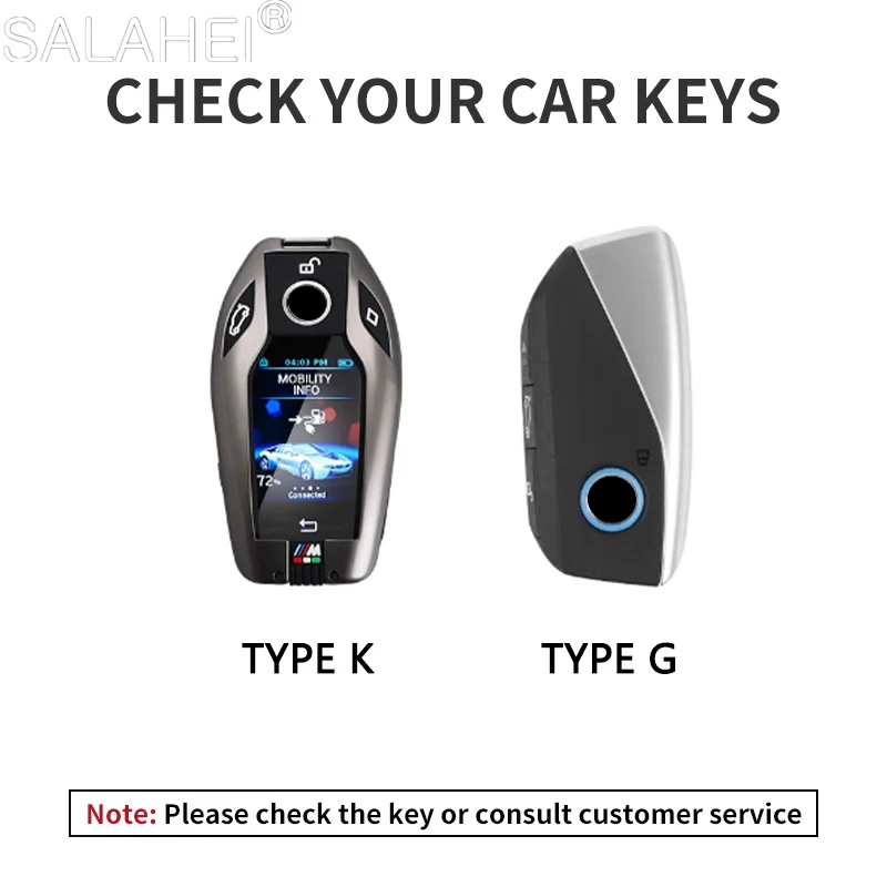 Car Key Case Cover Shell Holder For BMW Series 7 735i 740Li X7 X1 U11 I7 G07 LCI XM X3 G01 G31 X5 G05 G02 G30 G32 I8 X7 M5X F20