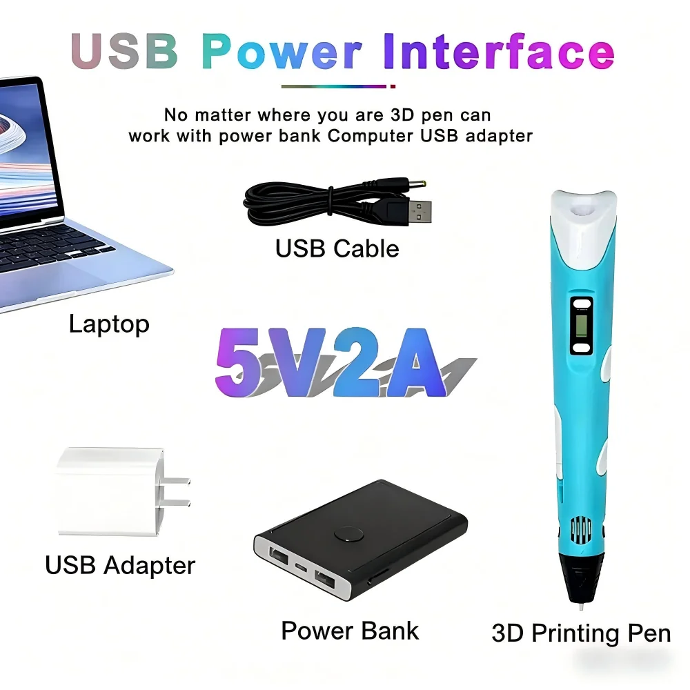 قلم طباعة ثلاثية الأبعاد مع خي - مراجعة 3D Printing Pen For Adults وسعره