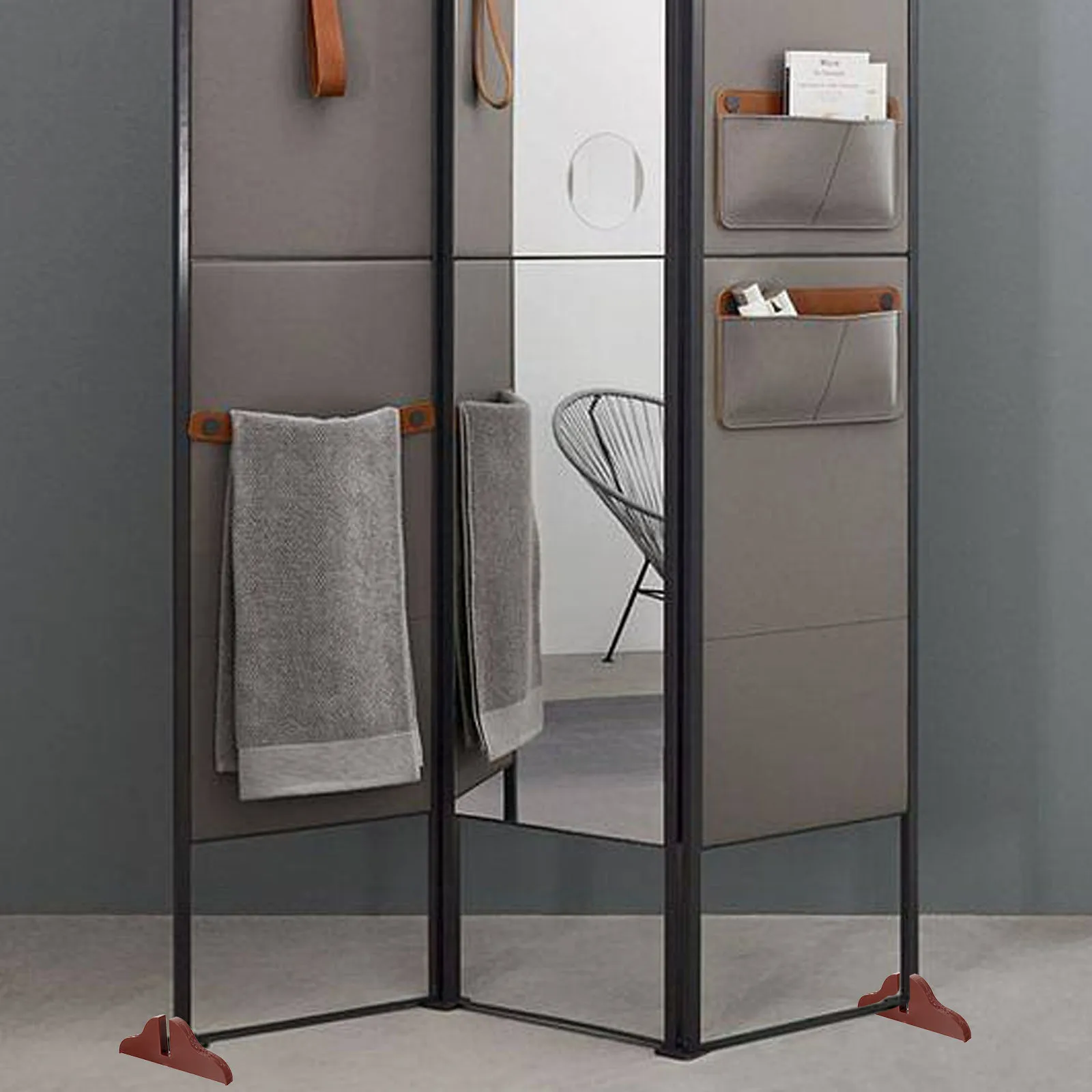 Room Divider Stand Base Household Bracket Screen Partition Support Privacy Space Office Home Area Separator Efficient Practical