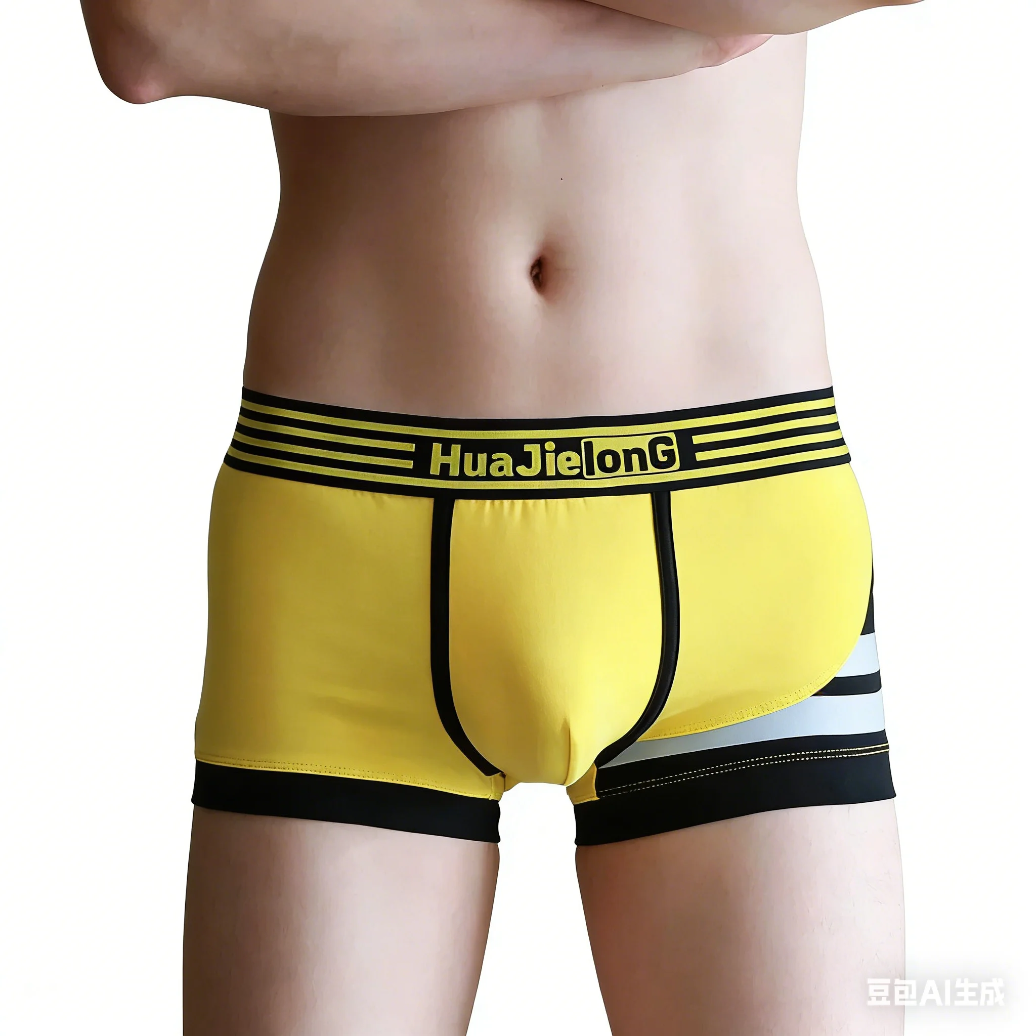 

Color Block Bulge Boxy Underwear for Men Cotton Boxer Brief Sporty Breathable Comfortable Underwear for Youth Fashion Daily Wear