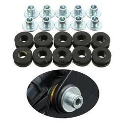 10pcs Motorcycle Modified Rubber Washer Shock Absorption General Rubber Buckle Bolt Assembly M6 Fairing Bolt Pressure Relief Pad