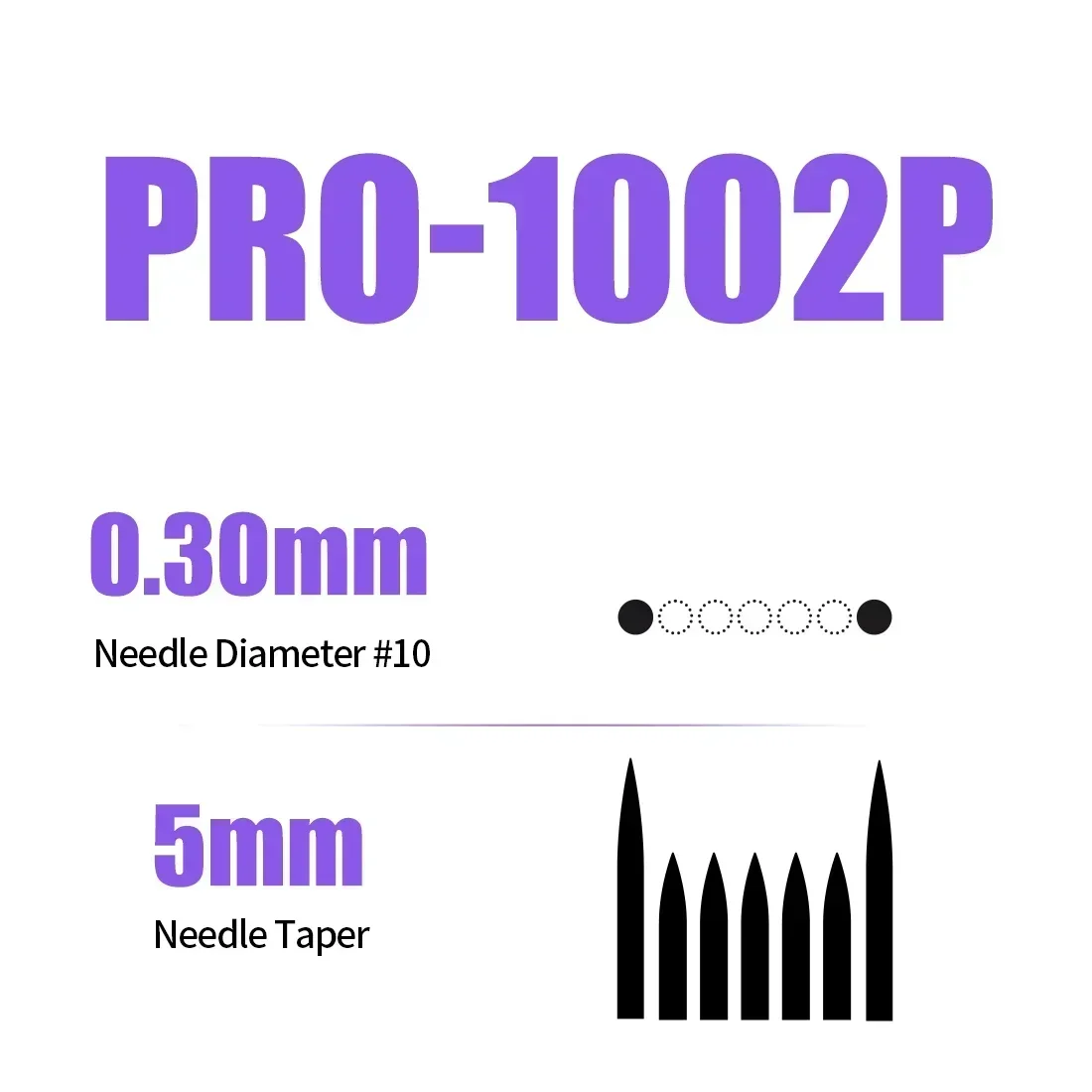 MAST Pro-2 20pcs Tattoo Needles 0.3mm with a Tip Length of 5mm Disposable Disinfection Permanent Makeup Scalp Tattoo Needles