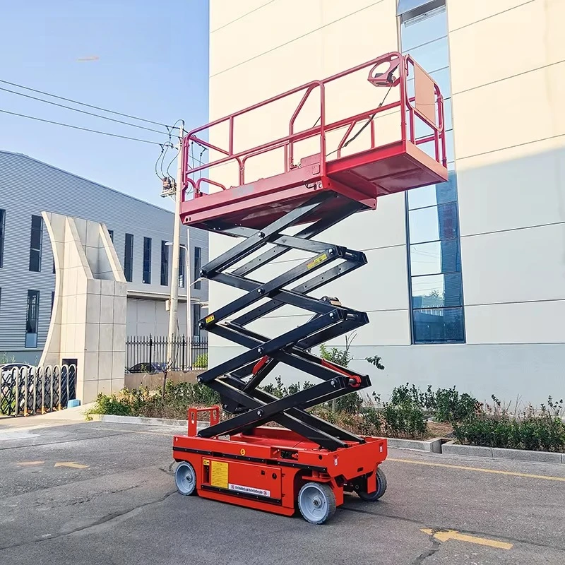 Short Term Project Use Scissor Lifter Lifting Platform Easy Relocation For Temporary Aerial Working Tasks