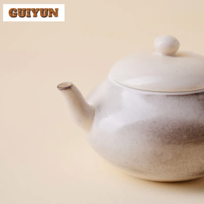 Kiln Flambed Glazed Teapot Vintage Tea Infuser Pot Tea Making Kettle With Filter Tieguanyin Teaware Accessories Ornaments Craft - view 5