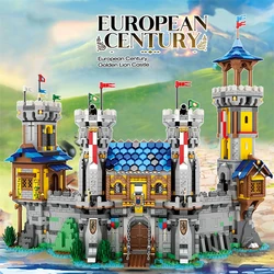 Medieval Castle Building Blocks Model European Style City View MOC Bricks Toys Creative Desktop Decoration Toys For Kids