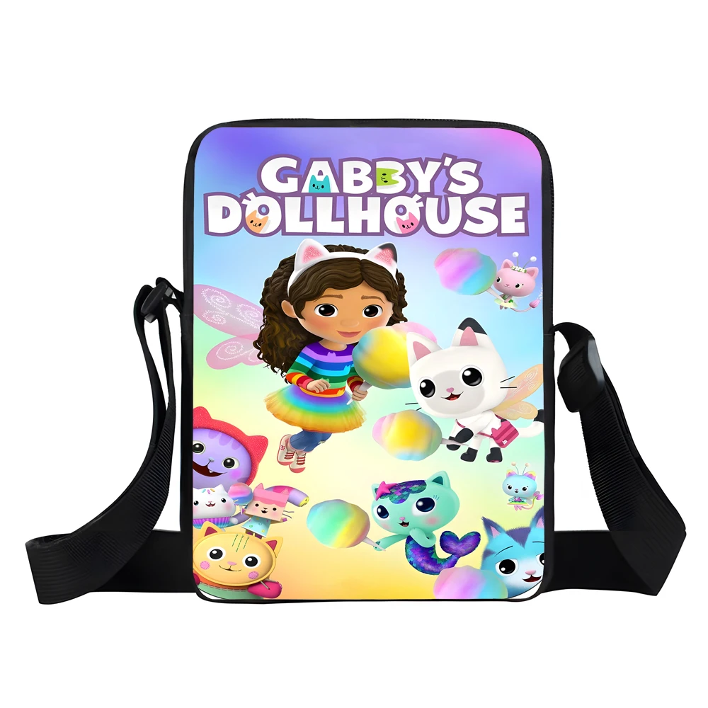 

Милая сумка через плечо с принтом G-gabbys D-dollhouses для мальчиков и девочек, детская повседневная сумка для мужчин и женщин, сумка для телефона, сумка для покупок