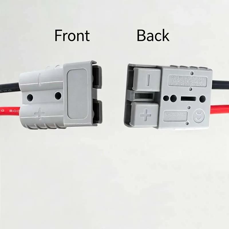 40A Anderson / 50A High-Current Electric Vehicle Charging Single-Ended Cable with Extra-Soft Silicone Battery and Forklift Conne