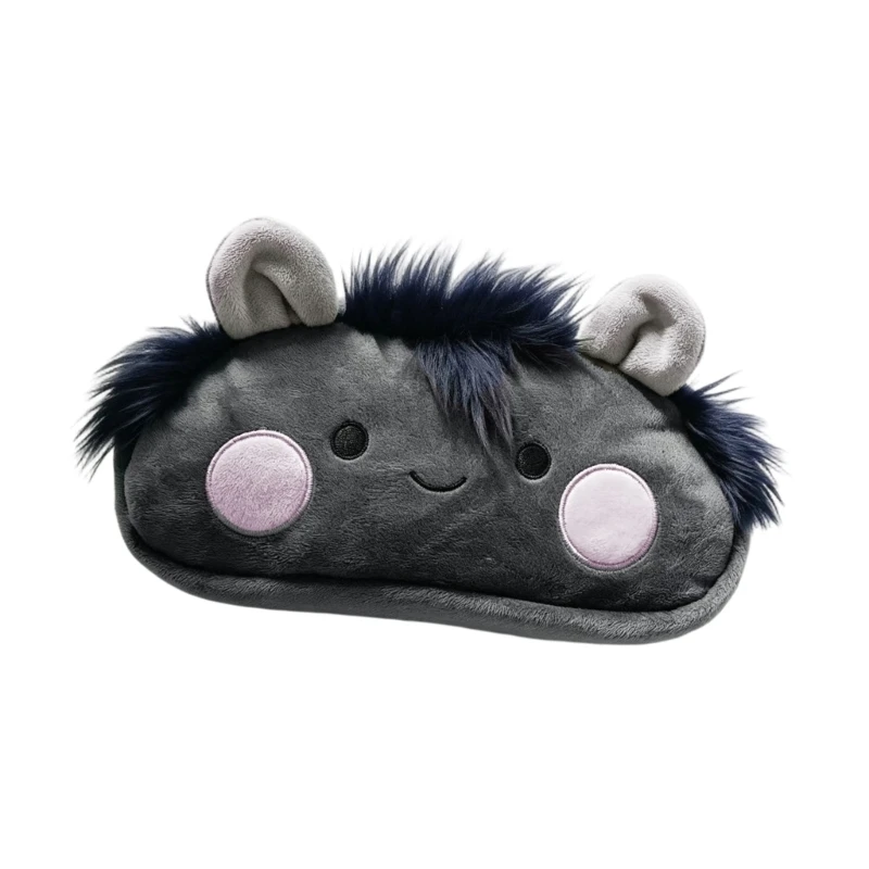  Plush Bursting Hair Pencil Bag Multipurpose Plush Pencil Case Travel Cosmetic Organiser Bag For Student Teens Women