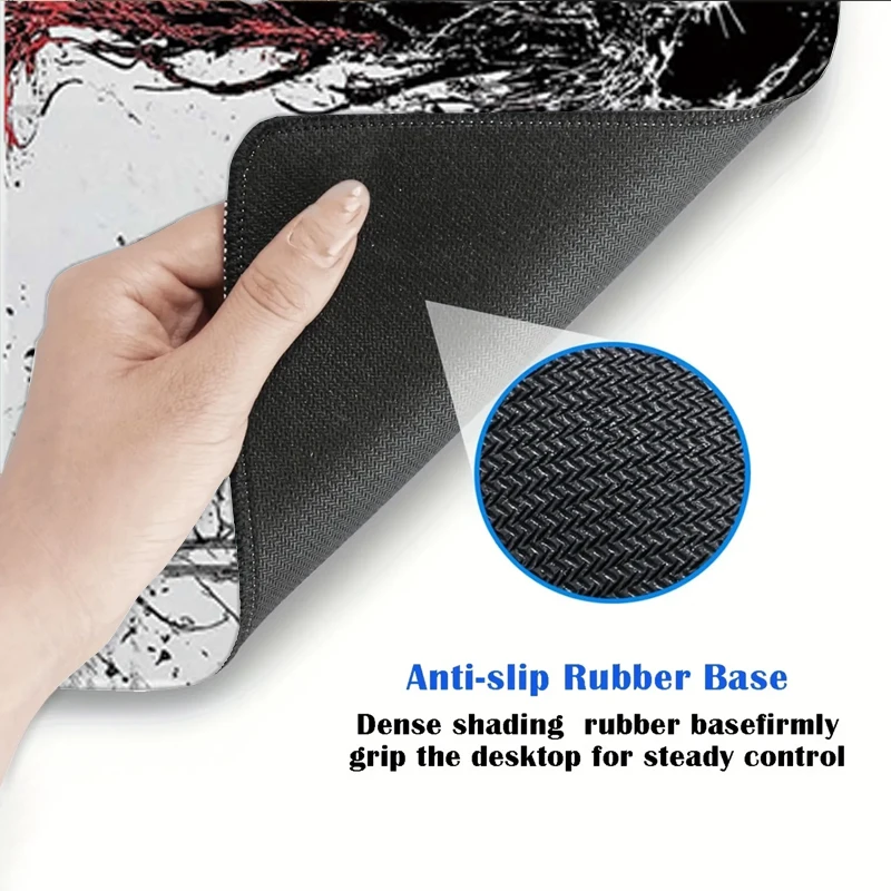 Dark Angel Art Design Large Size Anti-slip Rubber Mouse pad XXL Gothic Symbol Black Computer Gaming accessories Keyboard Mat view 5