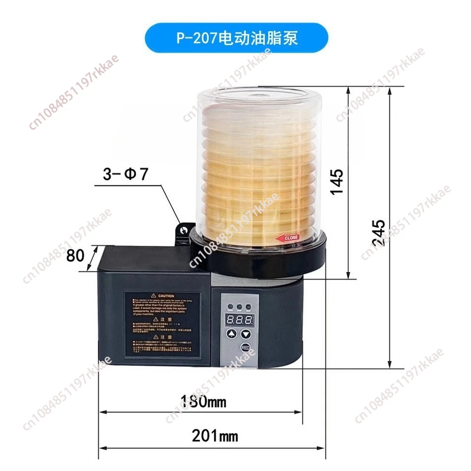 P207 Electric Grease Pump Replace LUBE Oil Pump Injection Molding Machine Lubrication Automatic Filling System