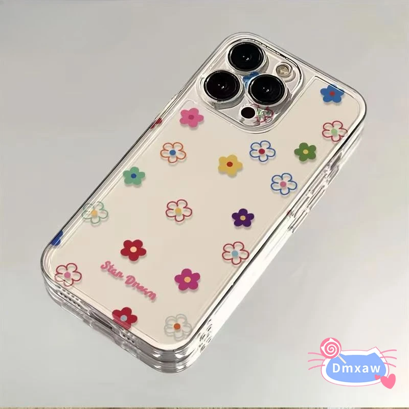 For Infinix Hot 50 50i 40 40i 30 20i 20s 12 12i 11 11s 10 10i 10S 9 Play NFC Pro Plus Phone Case Cute Flower Floral Soft Cover
