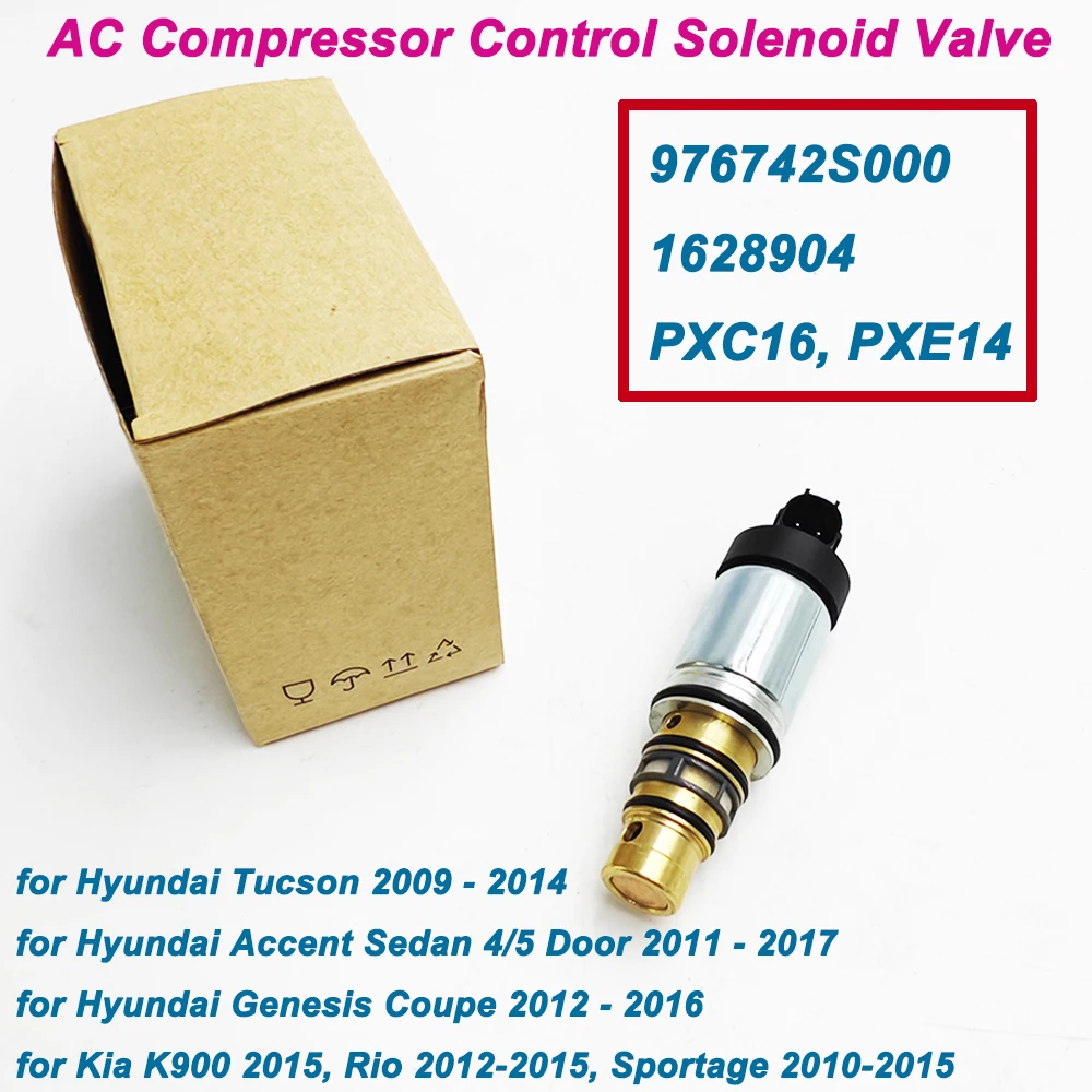 PXE14 PXE16 A/C Compressor Electric Control Valve Solenoid 976742S000 97674 2S000 For 2009-2017 Opel Hyundai Kia RIO 97674-2S000