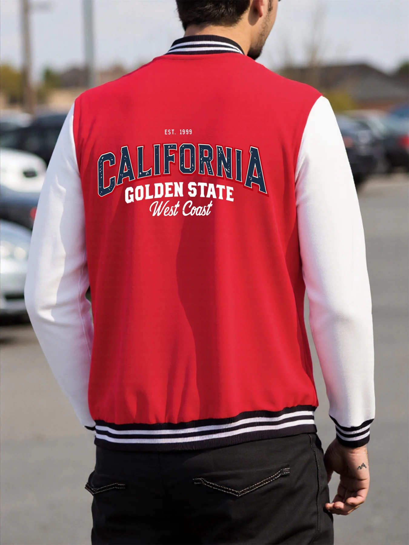 

California Golden State Weat City Design Мужская мужская одежда Пуловер в стиле хип-хоп Теплая уличная одежда Уличные свободные куртки унисекс в стиле ретро