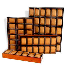 Wooden Case Watch Display Box Luxury 30 Slot Watch Case Storage Box Organizer Shockproof High-end Watches Tray Surprise Boxes