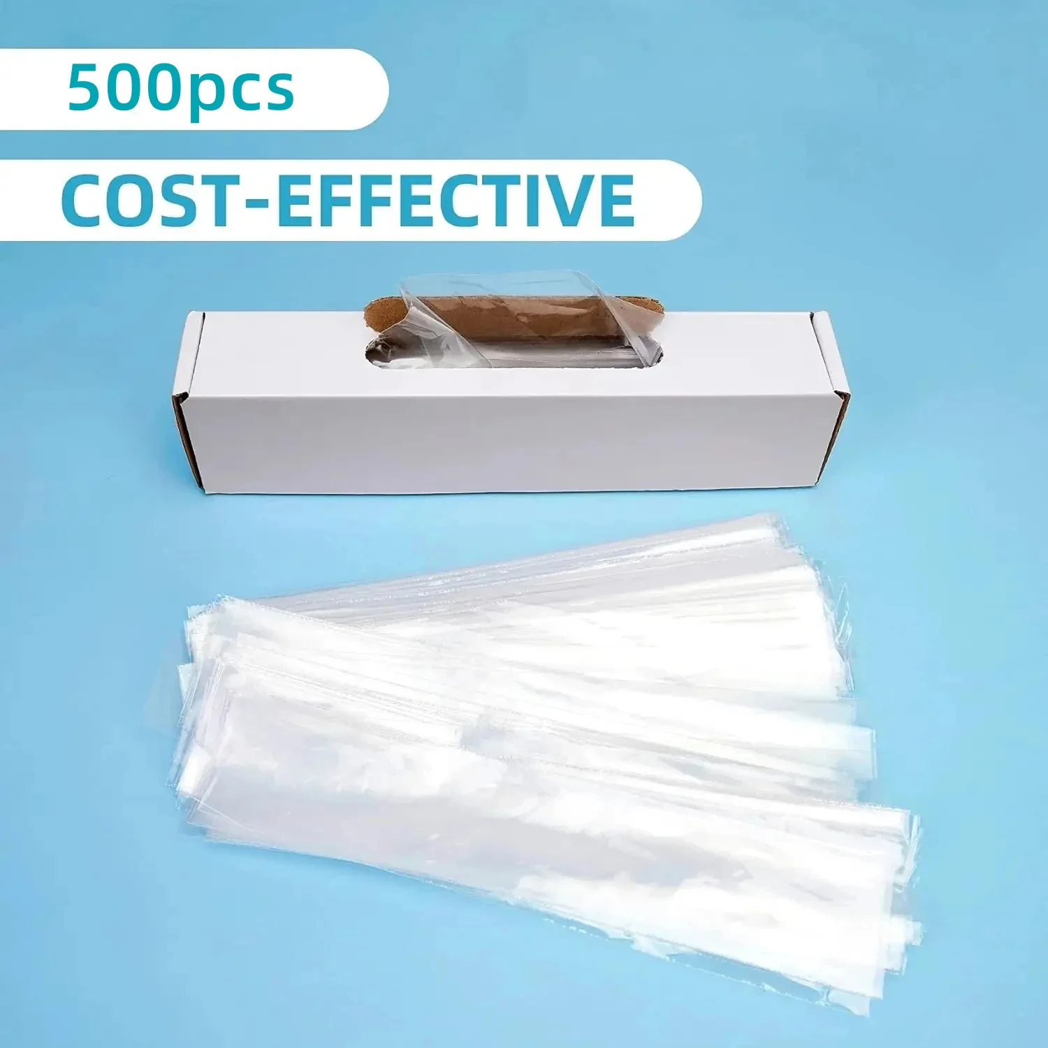 500Pcs DDisposable Dental Material Poly Pastic For X-Ray Sensor Protective Film Cover