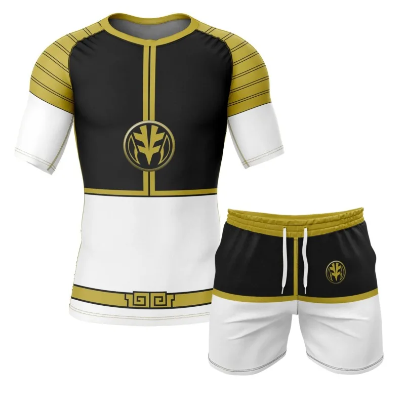 

Спортивный костюм 2026: футболка с коротким рукавом и шорты, модный 3D-принт, быстросохнущий трикотажный свитер