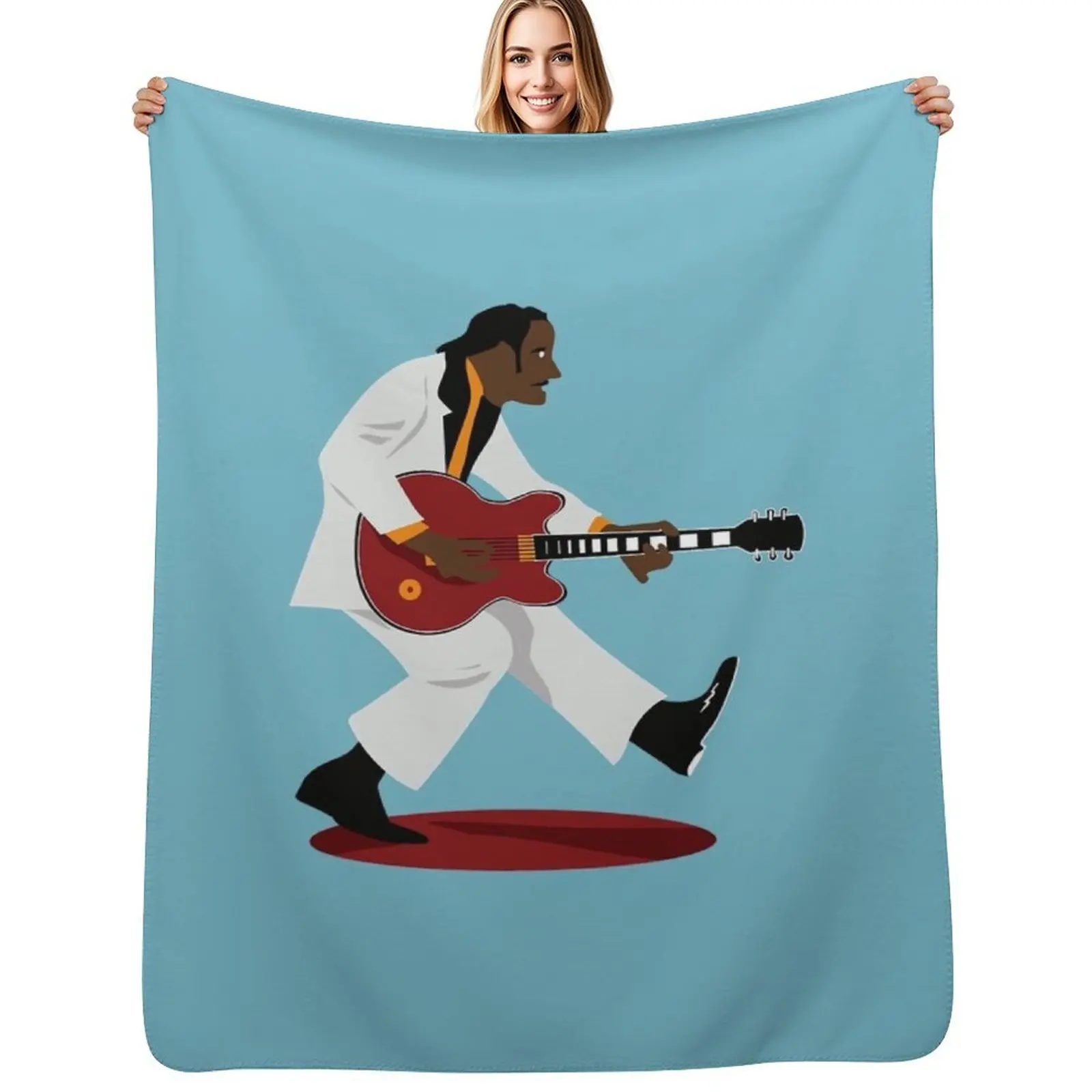 

Chuck berry duck walk Throw Blanket Stylish Warm Blanket for Living Room Bedroom