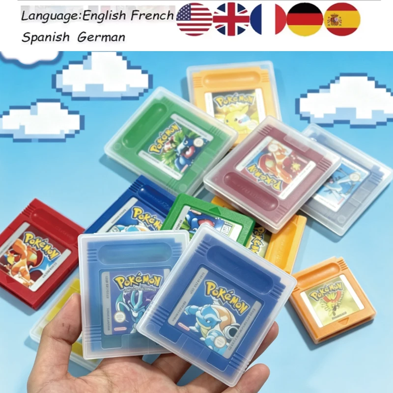 Board Game English - 21 стиль игровых картриджей Pokémon для