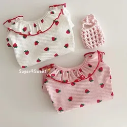 2024 Dog Clothes Pet Strawberry Print Dog T-Shirt Cute Dog Vest Summer Dog Shirt Small Dog Accessories Chihuahua Dog Undershirt