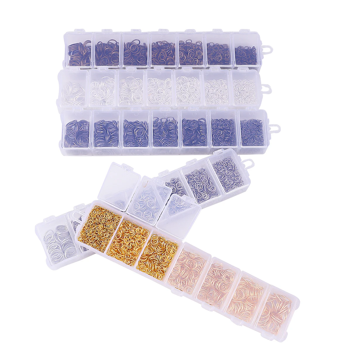 1Set/Bag  Alloy Open Jump Rings Mixed 3mm 4mm 5mm 6mm 7mm 8mm 10mm Split Rings For DIY Jewelry Making Findings Lron Single Circl