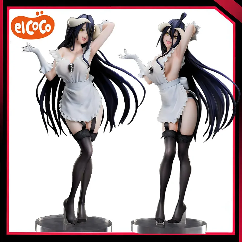 

In Stock Original ElCOCO Overlord IV Albedo Maid Ver 1/7 Anime Figure Model Collectible Toys PVC Desktop Ornament Gift 26.2Cm