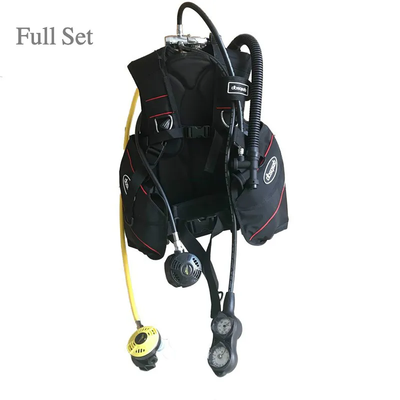 BCD Full Set 5pcs Diving Buoyancy Jacket +11L Aluminum Diving Bottle Scuba Diving High-Pressure Tank Cylinder