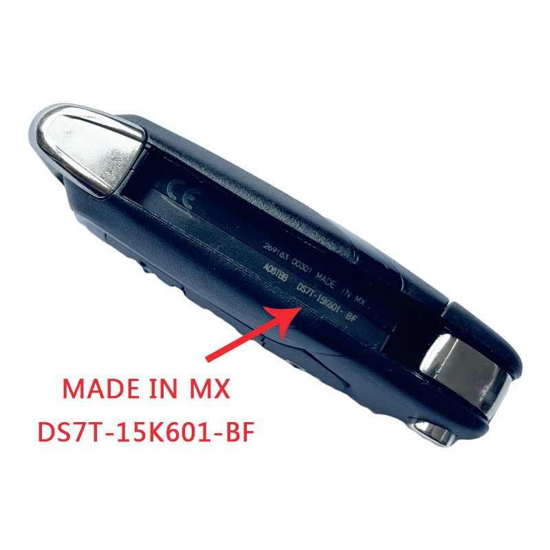 TXK 018053   PN DS7T-15K601-BF الأصلي لفورد فيوجن مونديو مرافقة الوجه مفتاح بعيد 3 زر 434 ميجا هرتز 49 رقاقة FCCID A08TBB