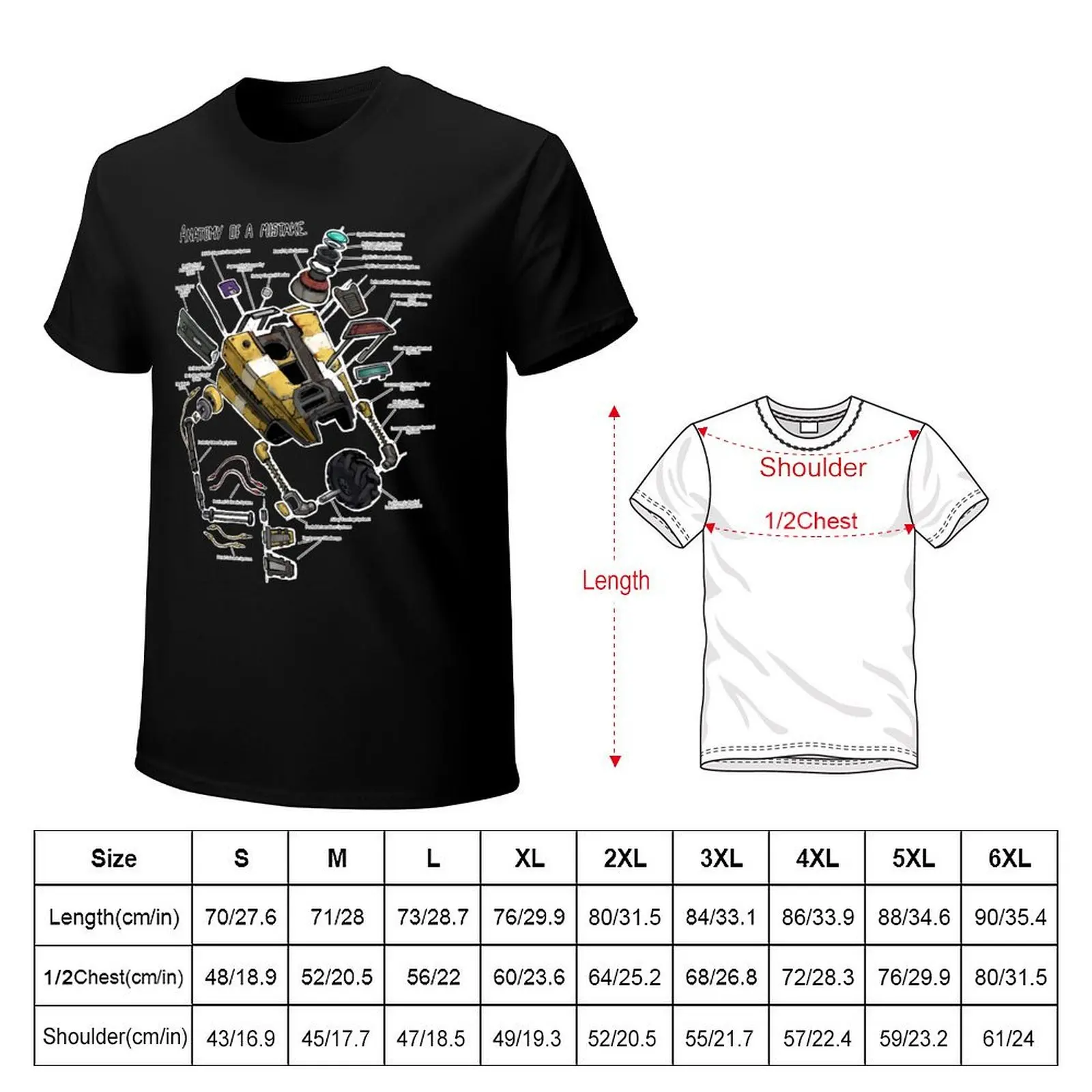 Anatomy of a Mistake T-Shirt Daily Wear Plain Short Sleeve Shirt