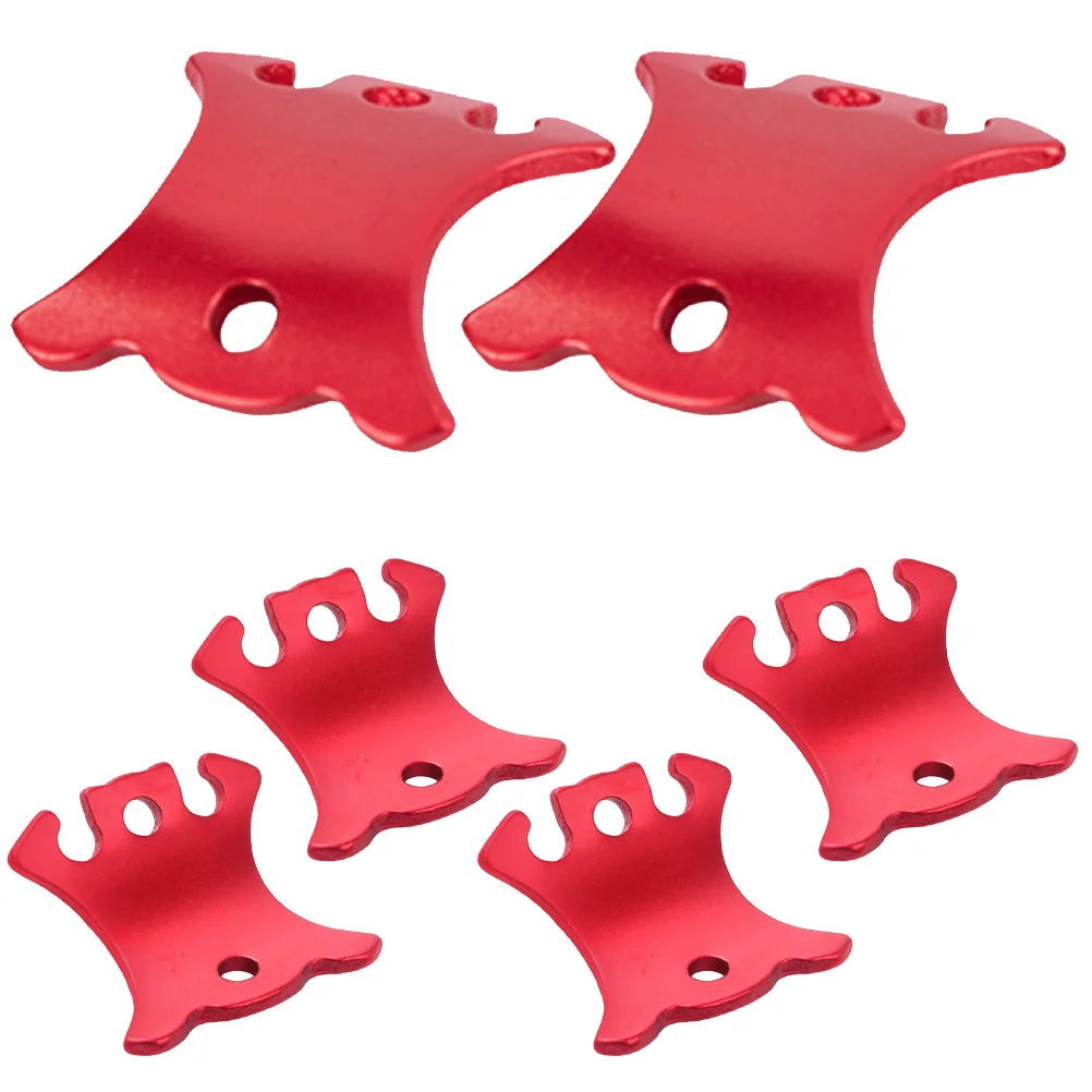 

6Pcs Wind Rope Buckles Compact Wear-Resistant Aluminum Rope Adjusters for Camping Hiking Outdoor Tent Setup Easy Carry