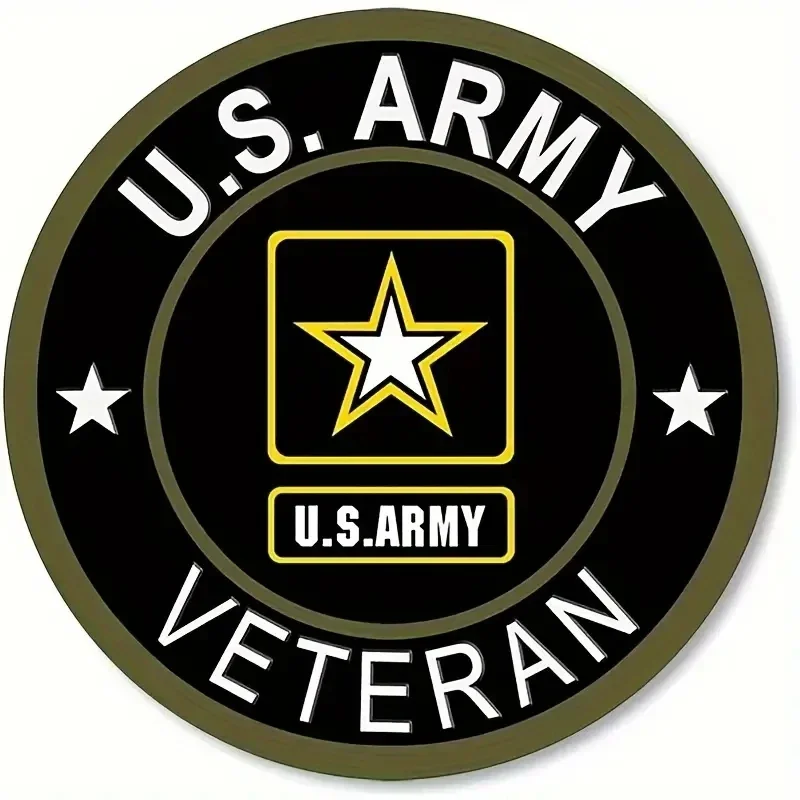 

U.S. Army Veteran Honor Decal: Show Support on Cars, Bottles &More -Durable & Versatile