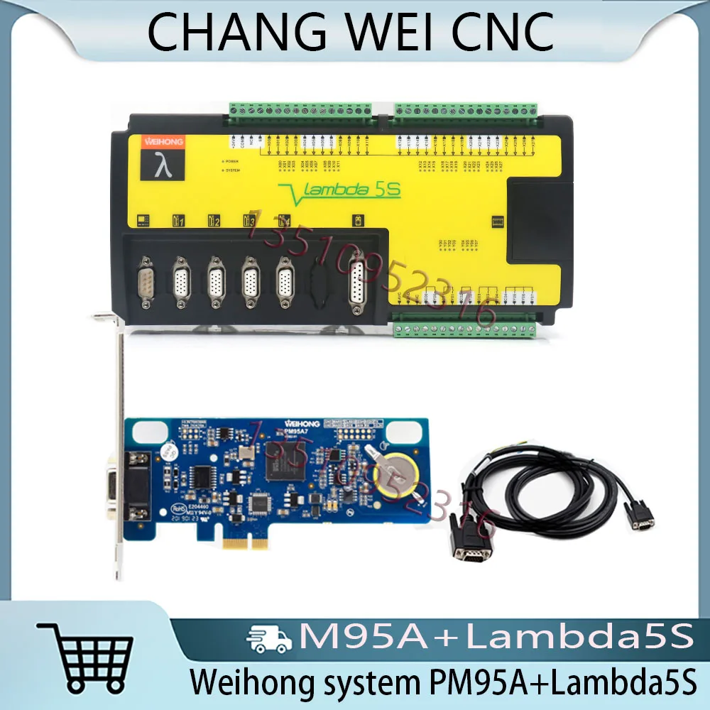 

New Product! Weihong Cnc Plasma Cutting Control Card Pm95a+lambda5s 5-axis Pci-e For Cnc Plasma Cutting Machine Pulse+direction