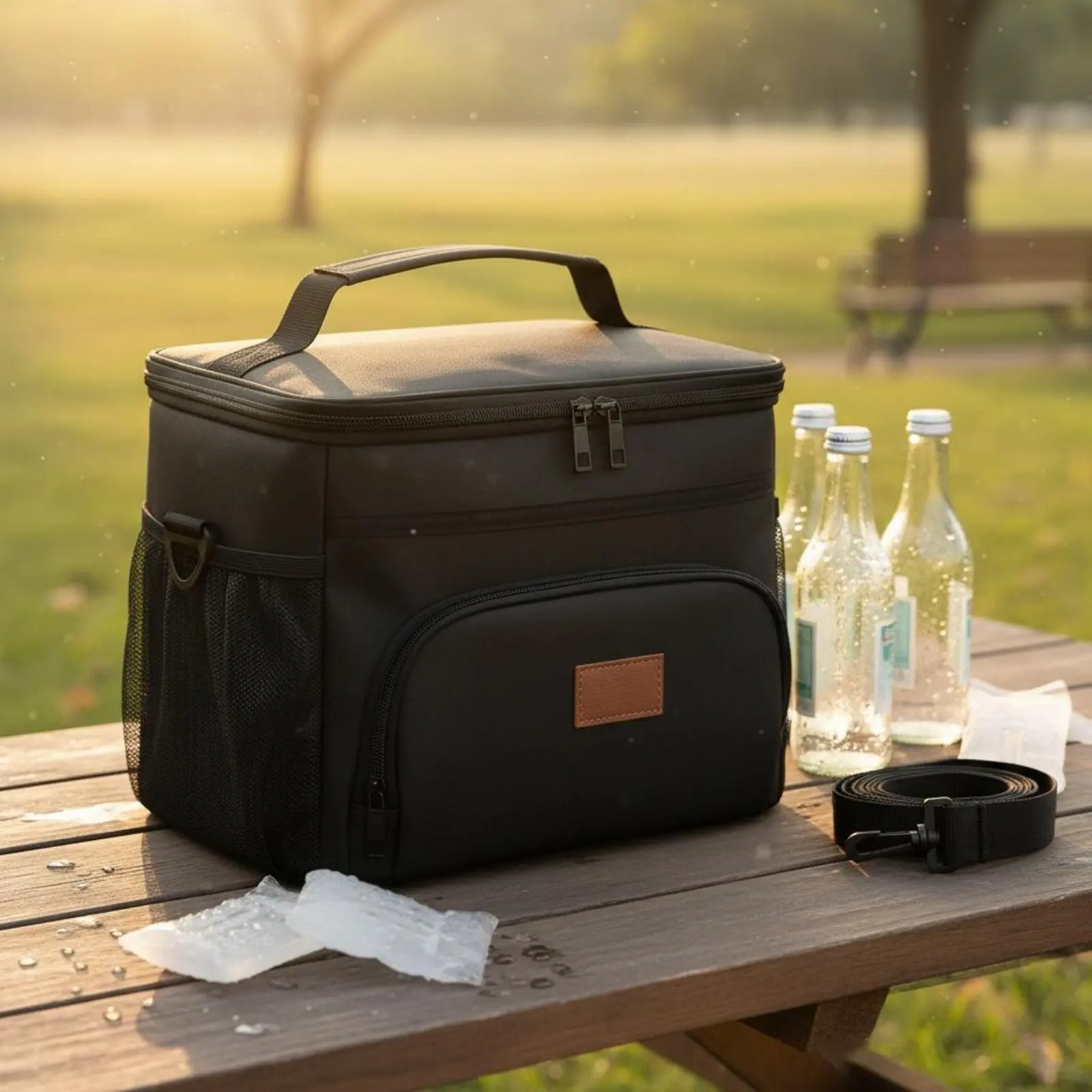 Portable Insulated Outdoor Meal Bag Stain-Resistant Large Thermal Food Carrier Soft Chiller Lunch Box Waterproof Leakproof