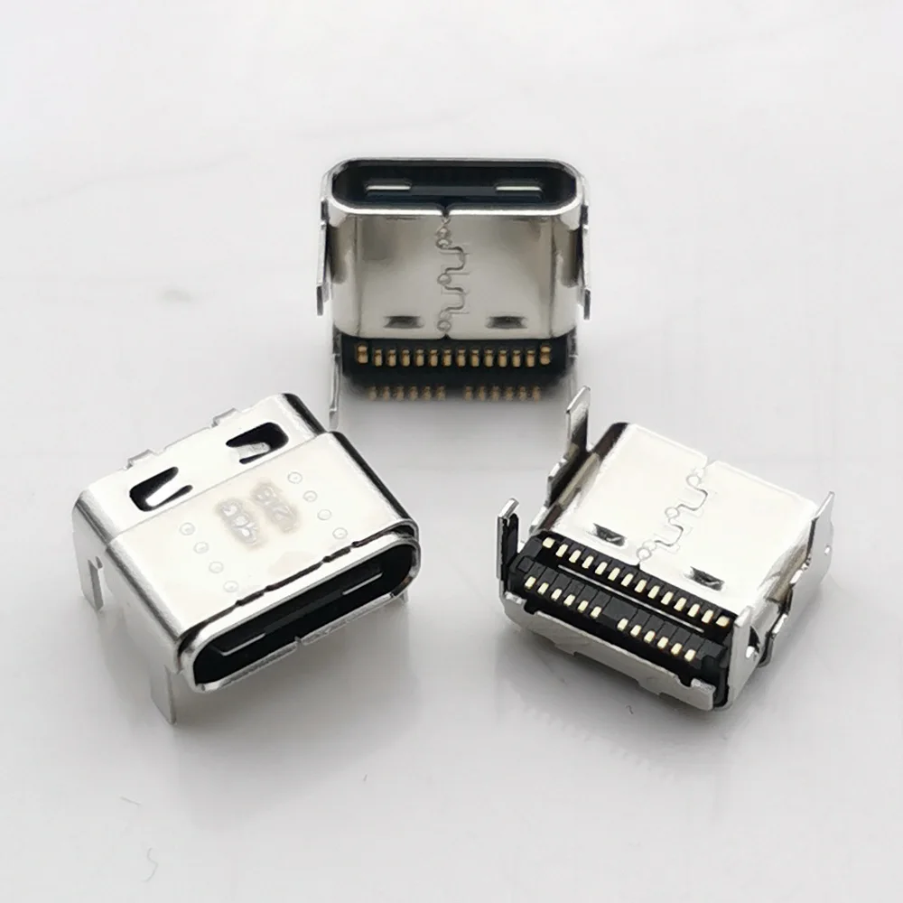 2-10pcs 24 Pin USB-C Power Socket Connector Micro USB Type C 3.1 Female Placement SMD DIP For PCB design DIY High Current