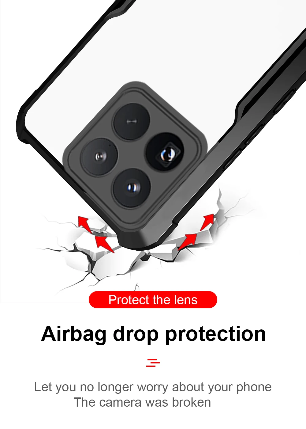 حافظة هاتف لهاتف Xiaomi Mi 15 Pro 15Pro 14T 13T 12T 11T Pro غطاء مقاوم للصدمات من الأكريليك الشفاف على Xiaomi15 14TPro 13TPro Shell